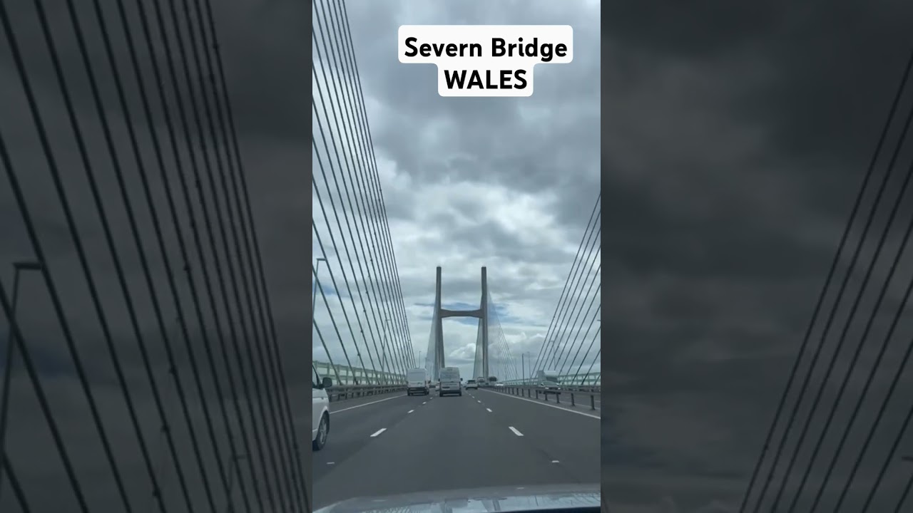 Crossing the Severn Bridge in Wales - #holiday #travel #wales #roadtrip #uk #vlog