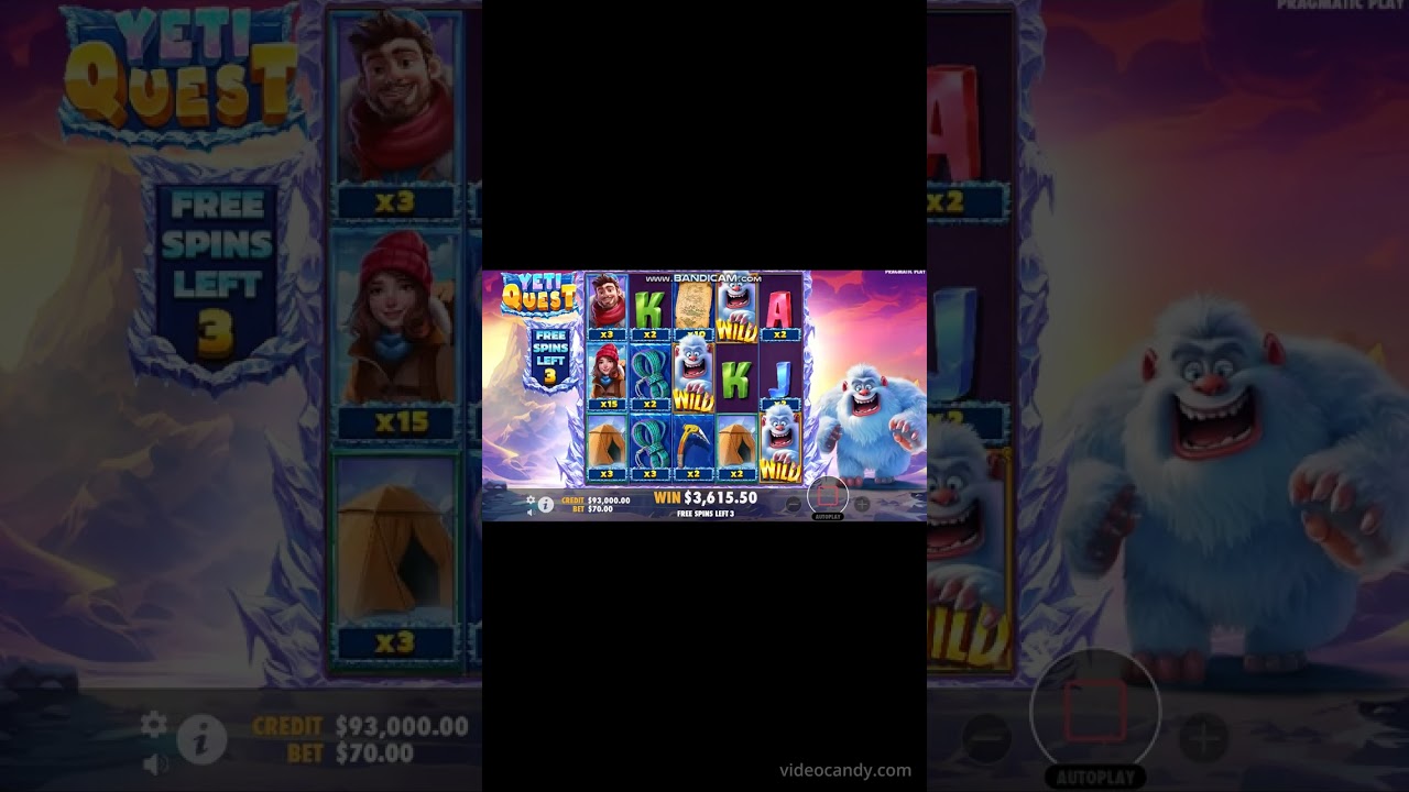 Yeti Quest Slot! Bonus! MEGA WIN!