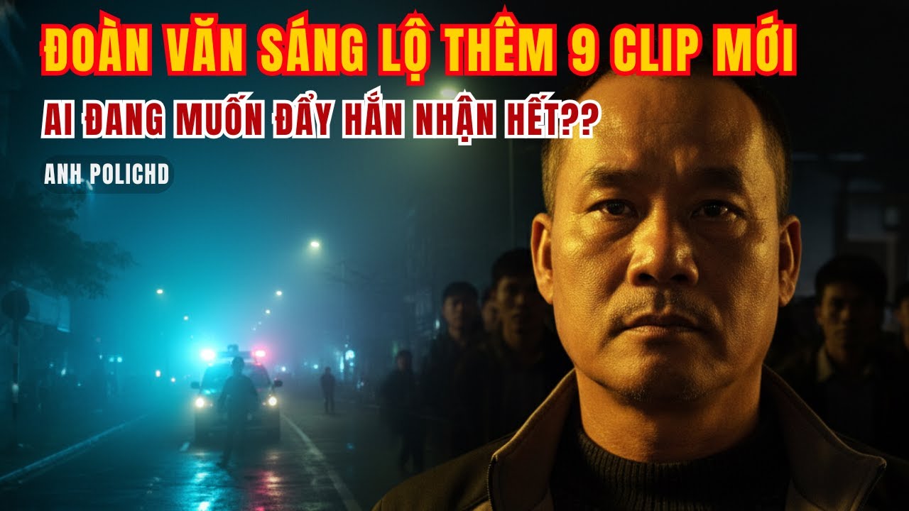 ĐOÀN VĂN SÁNG LỘ THÊM 9 CLIP MỚI : AI ĐANG MUỐN ĐẨY HẮN NHẬN HẾT | ANH POLICHD
