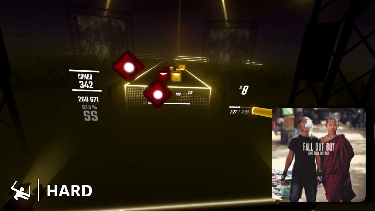 Beat Saber Fall Out Boy | My Songs Know What You Did In The Dark (Light Em Up) [Hard]