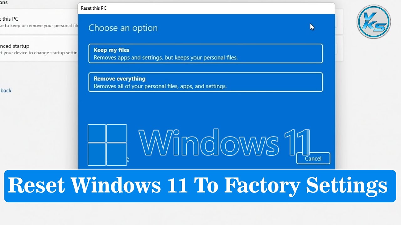 ✅ How To FULLY Reset Windows 11 to Factory Settings