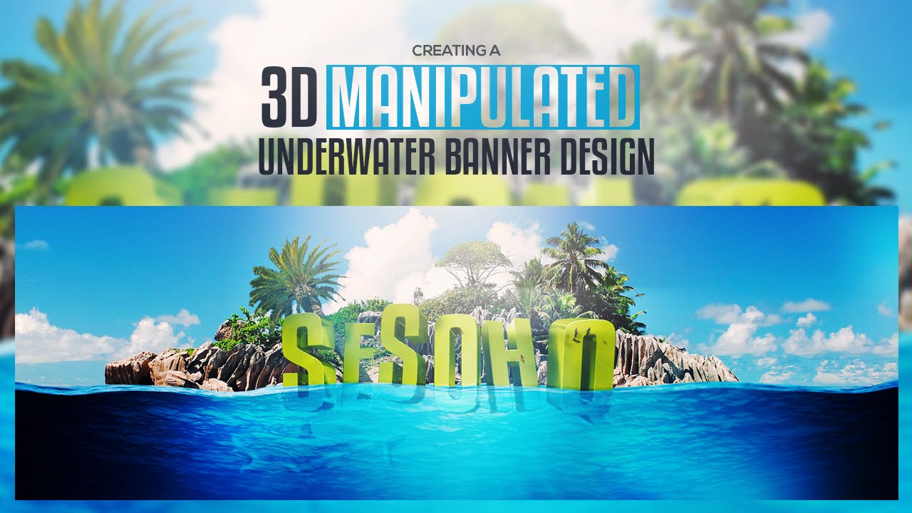 Photoshop/C4D Tutorial: Creating a 3D Manipulated Ocean Line Scene