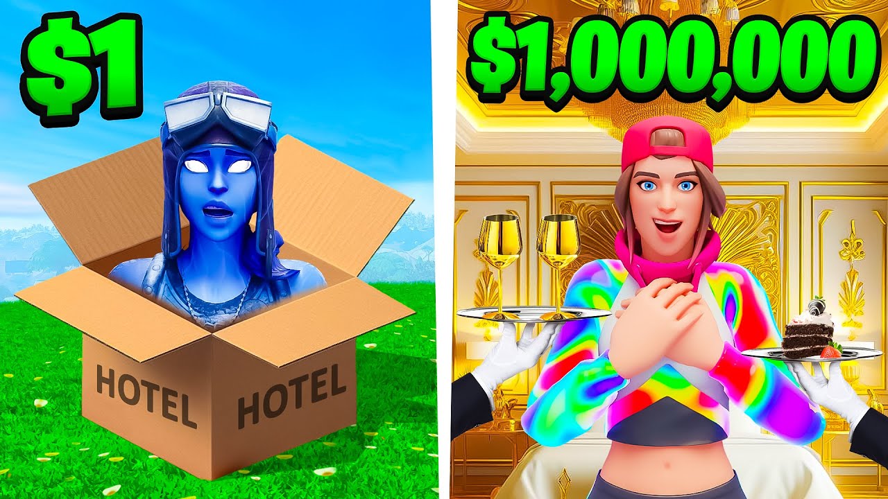 RICH vs POOR Fortnite Hotel
