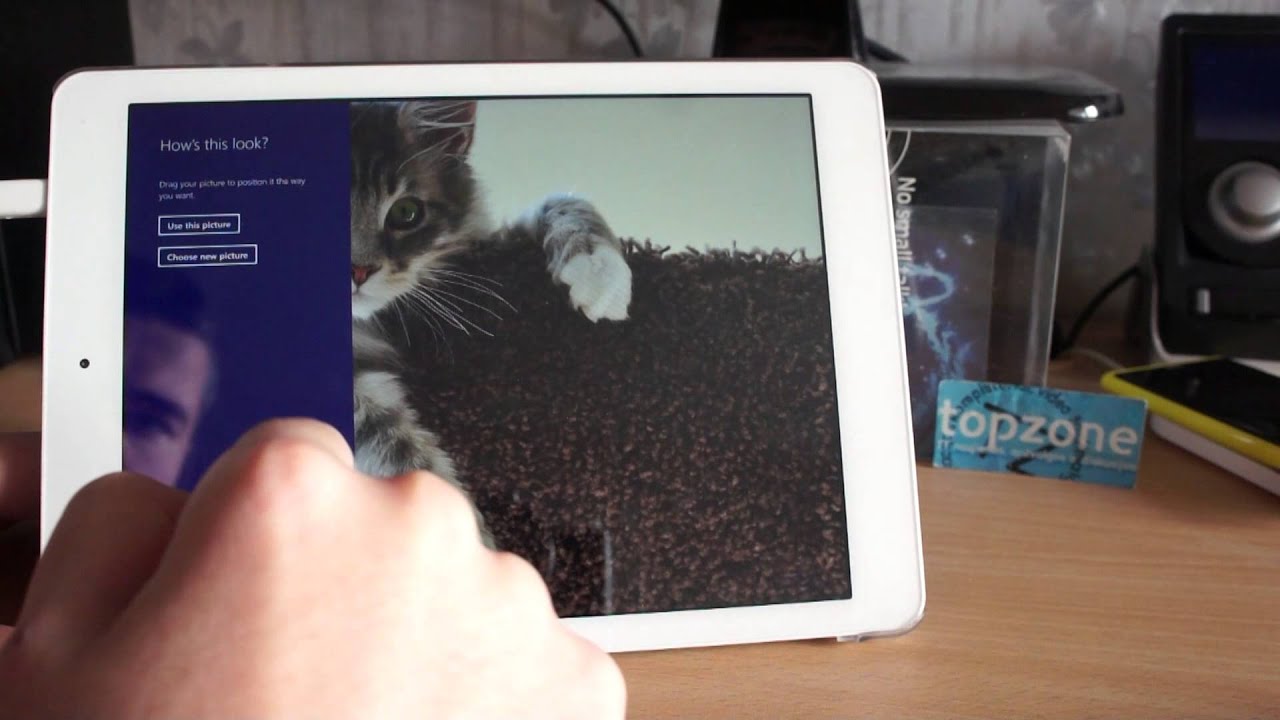 How to set pattern lock on a Windows 8.1 tablet?