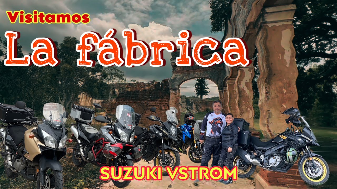 Visitamos LA FÁBRICA ABANDONADA en Ruta con 4 Suzuki VStrom