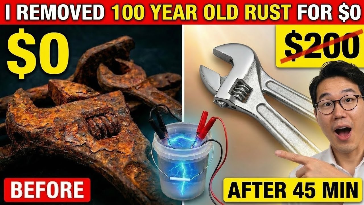 I Removed 100-Year-Old Rust With $0 Electricity — Mechanics Charge $200 For This Trick
