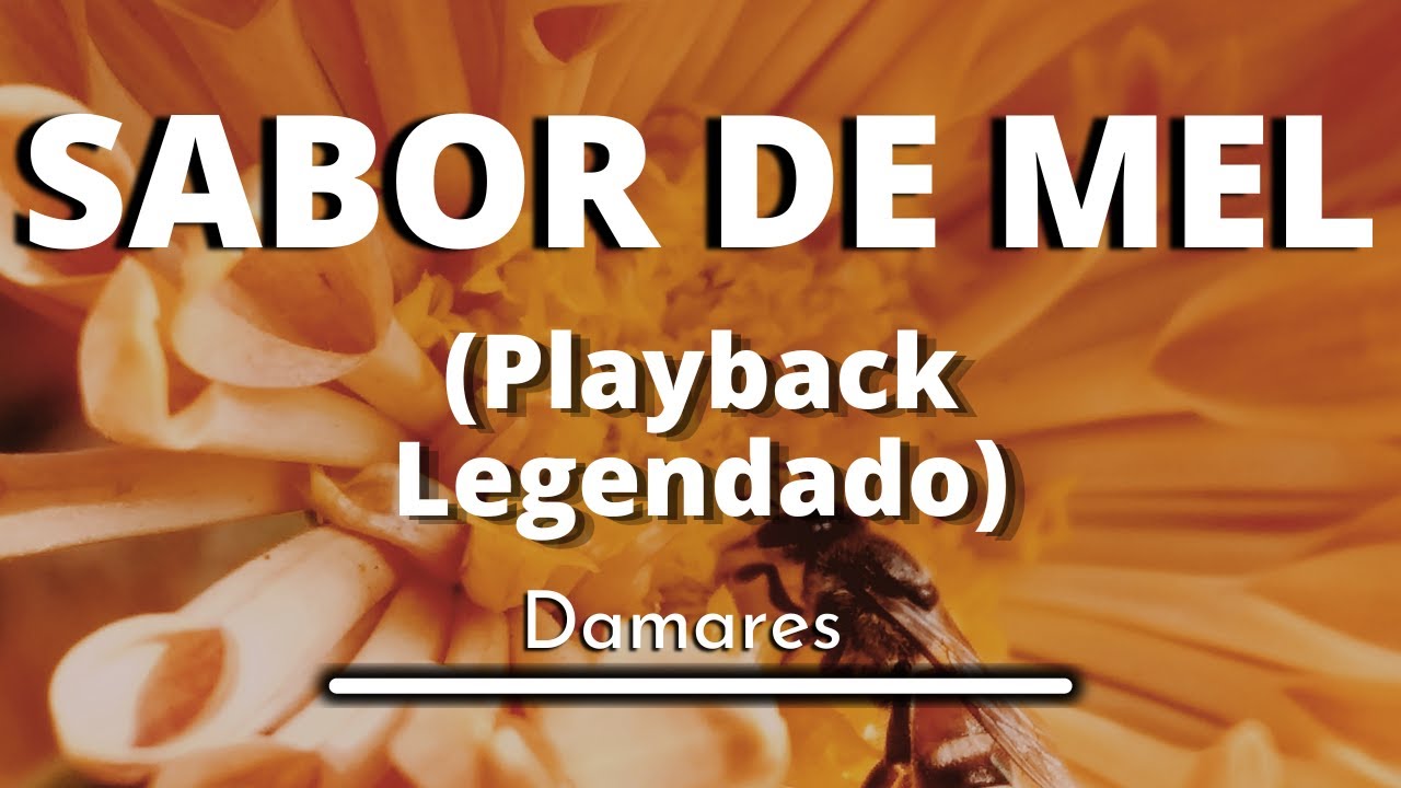 Sabor de Mel - Damares (playback legendado original)
