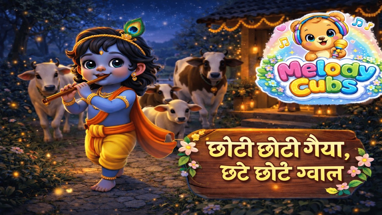 choti choti gaiyan chote chote gwaal | Melody Cubs | Kids Song