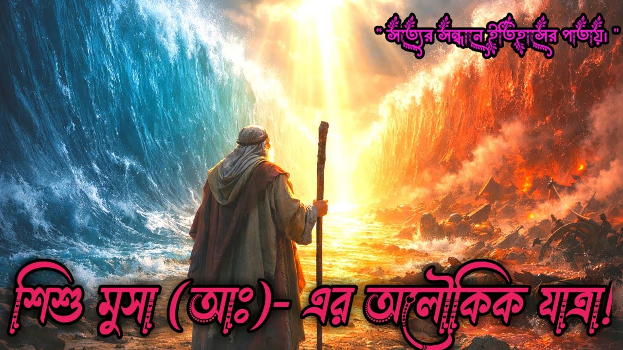 সাগর চেরা সেই রাস্তা ও অহংকারীর সলিল সমাধি | হযরত মুসা (আ.) ও ফেরাউনের পূর্ণাঙ্গ দাস্তান@EmaniDastan