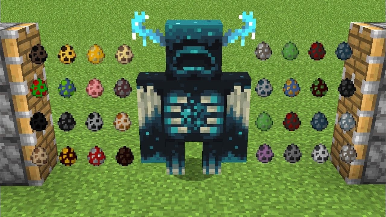 minecraft eggs + warden + all dragon eggs = ???