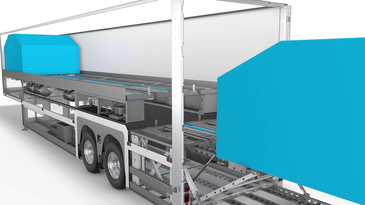 ECK Trailers dubbeldek luchtvrachtoplegger