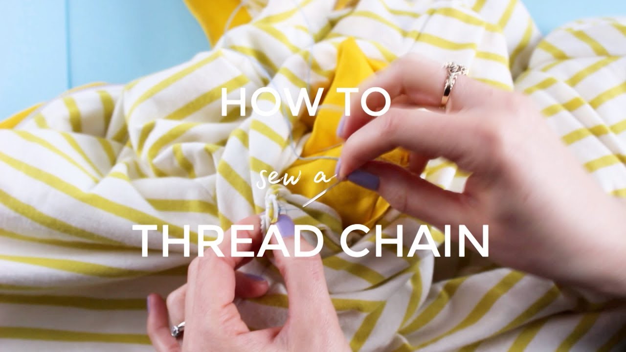 How to Sew a Thread Chain