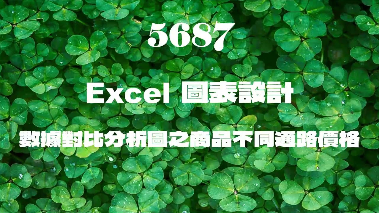 5687Excel圖表設計 數據對比分析圖之商品不同通路價格