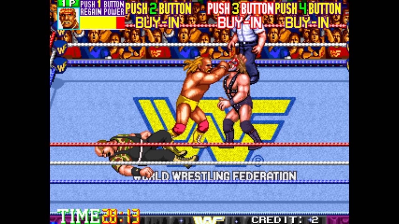 WWF Wrestlefest - Original 1991 Arcade Version - Royal Rumble with Hulk Hogan