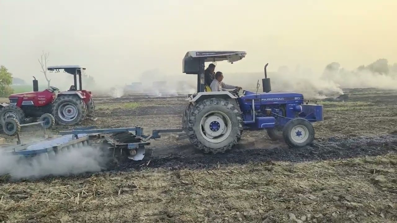 Farmtrack 60 Epi t20 + Harrow performance || Malik Farm 60 
