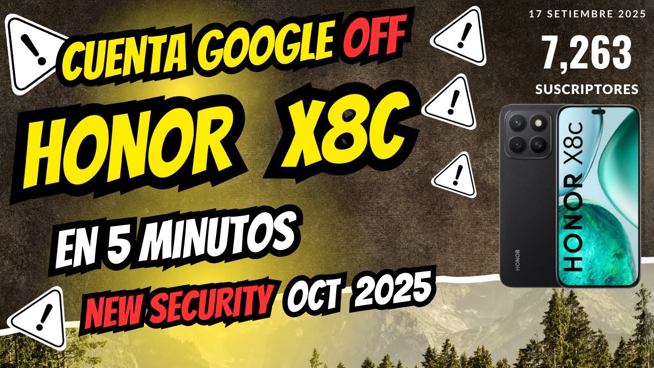 Quitar Cuenta Google Honor X8c en 5 minutos (Nueva Seguridad 2025) Test Point Actualizado