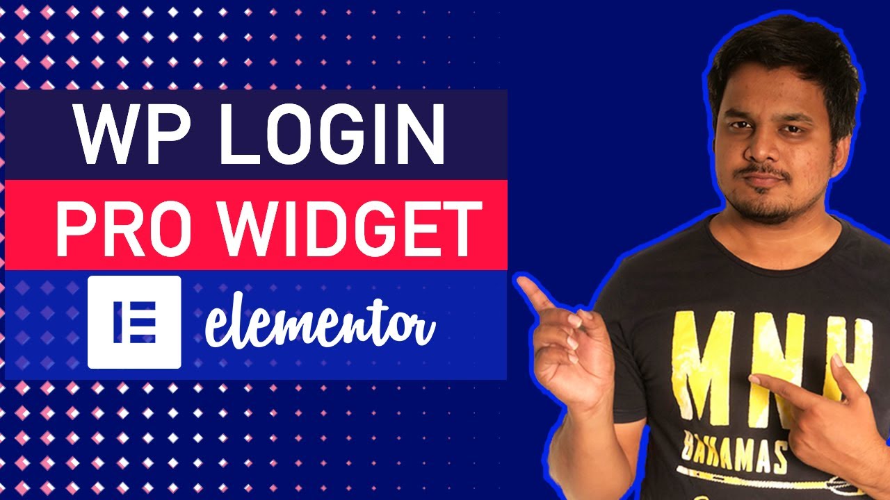 Elementor Pro login widget - Custom WordPress login page without code