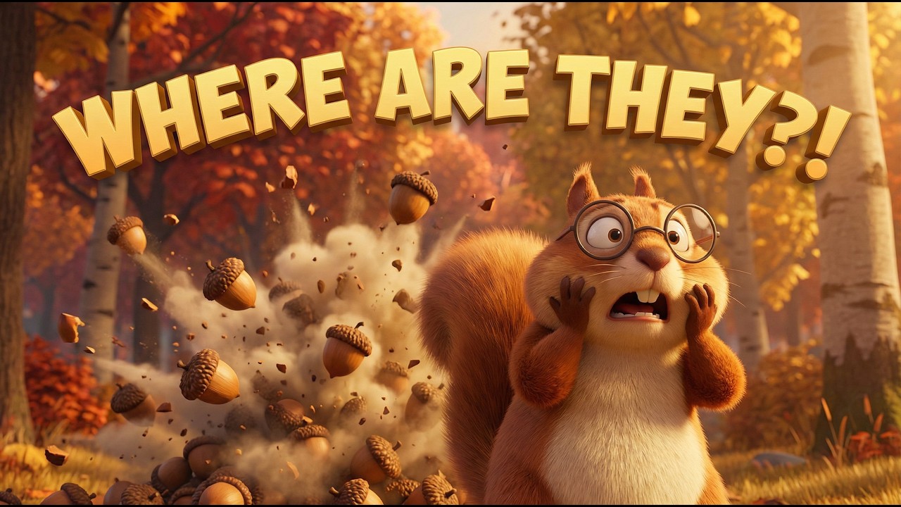 I buried 10,000 acorns and FORGOT where... 🐿️ | The Nutty Bunch
