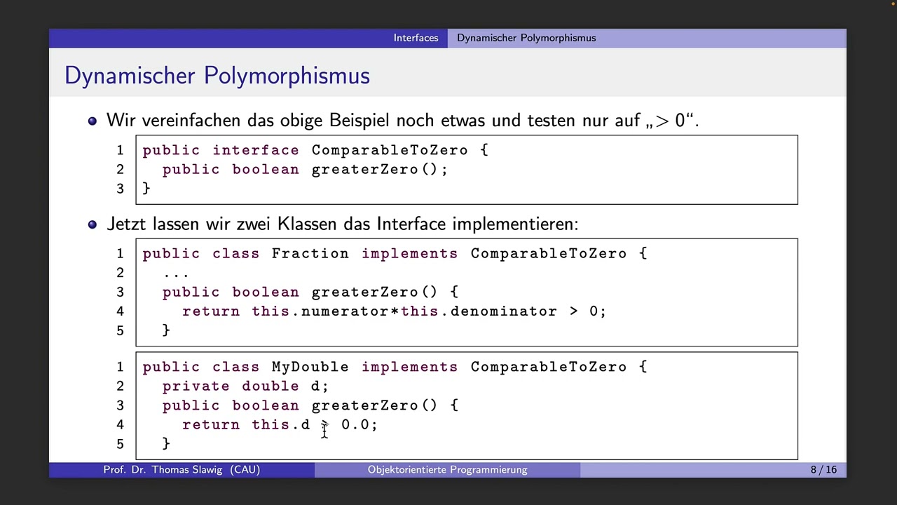 Objektorientierte Programmierung mit Java 20: Interfaces (Schnittstellen)