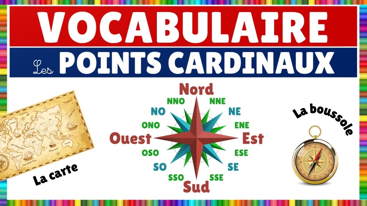 Vocabulaire : les points cardinaux || Français