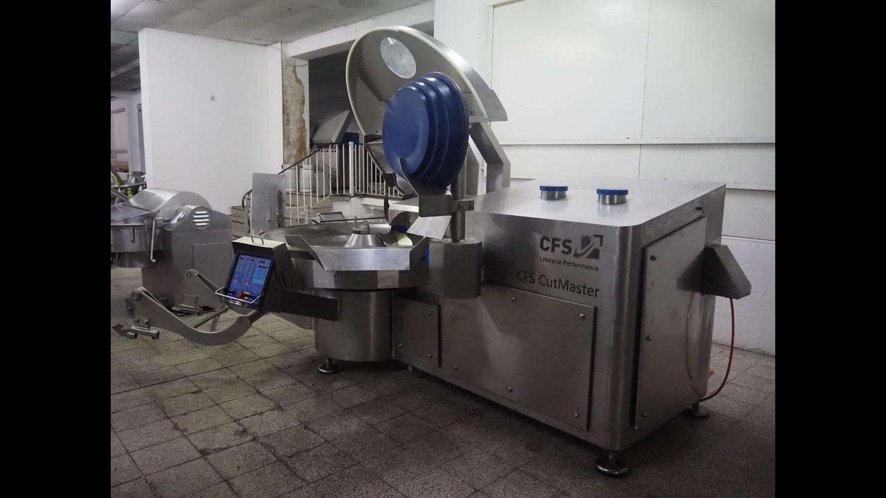 2083-3: CFS cutter with lifter for meat bins and ejector