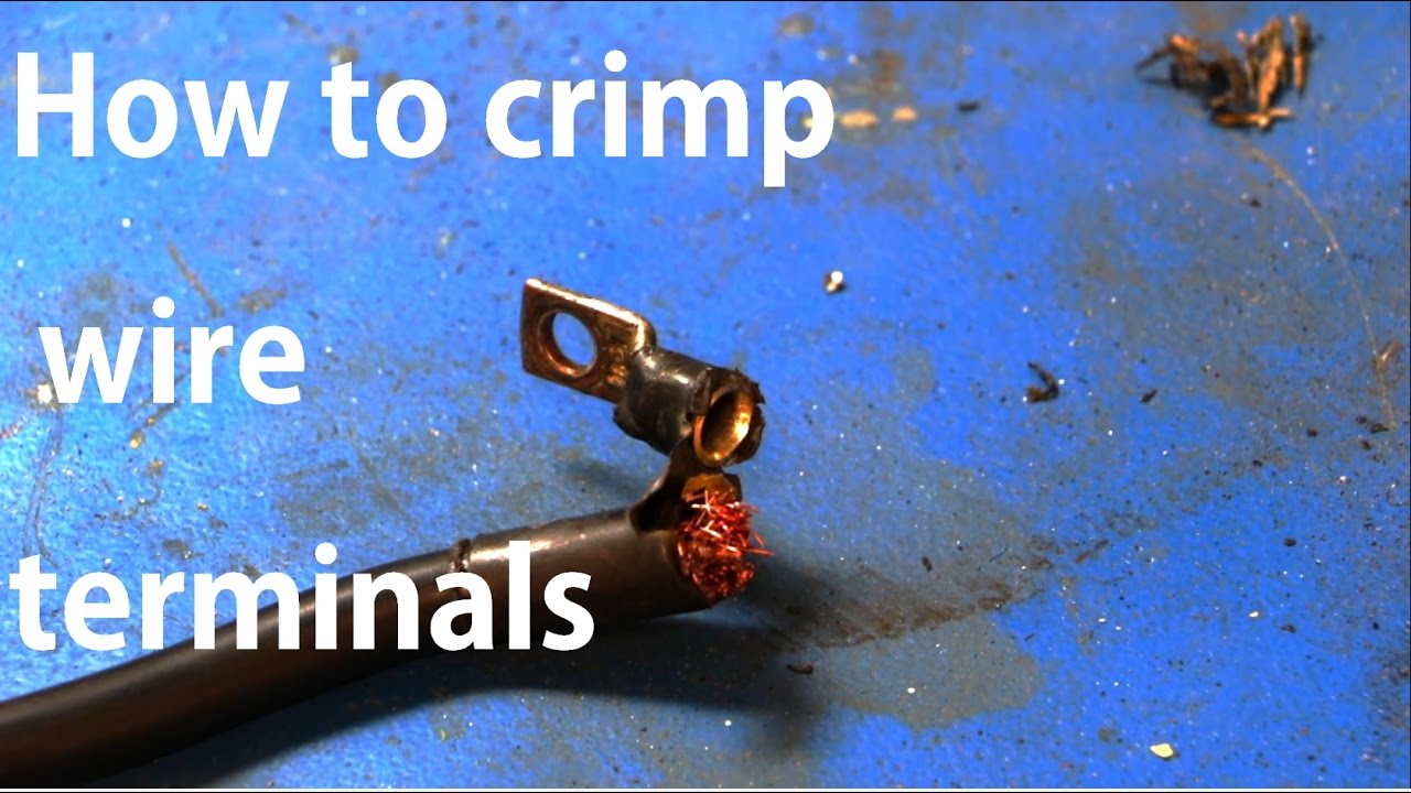 How to crimp a battery terminal without a crimper