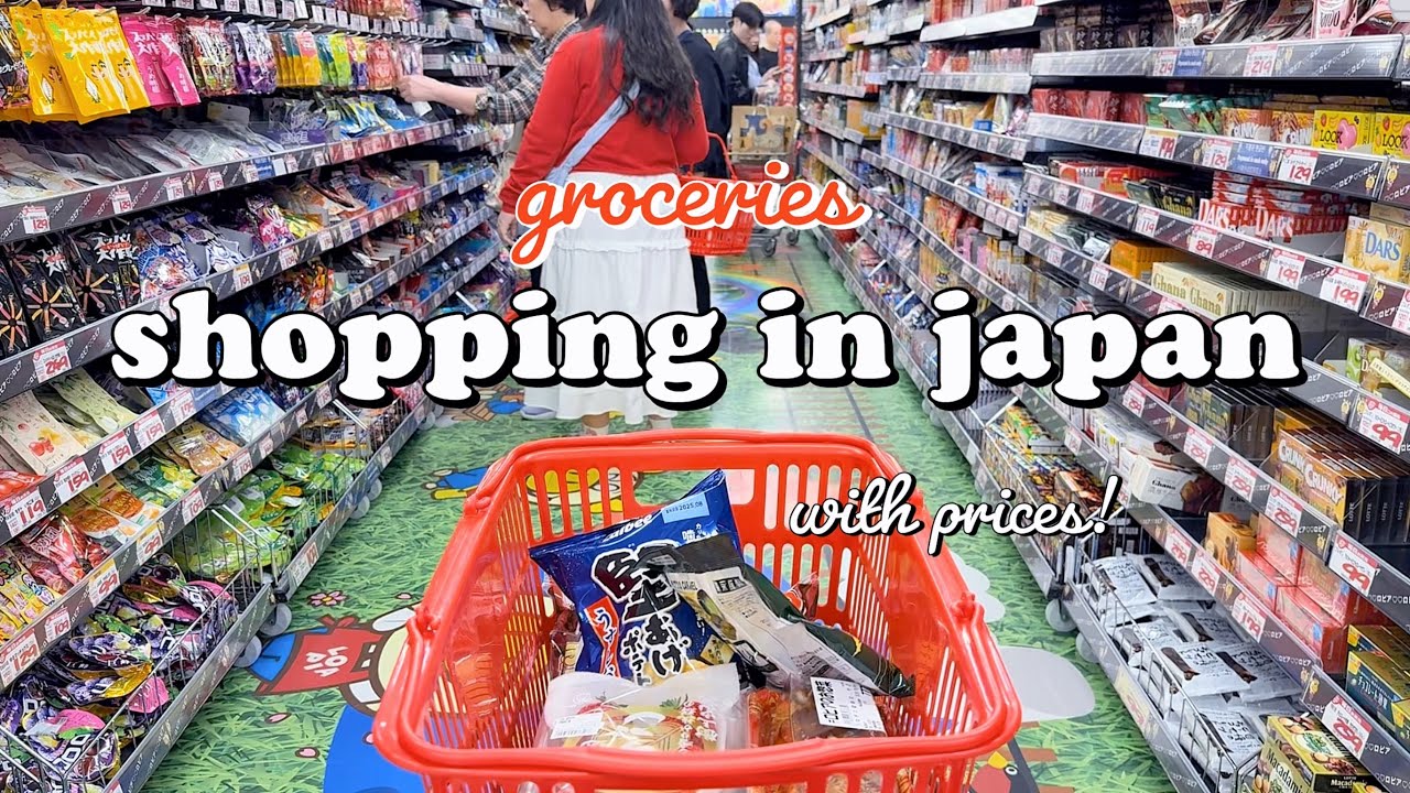 shopping in japan vlog 🇯🇵 supermarket food with prices 🍓 bento box & snacks unboxing