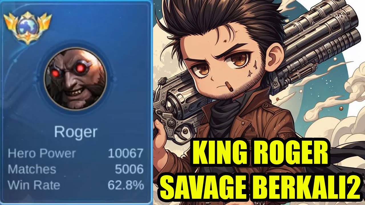 top global roger hampir 3x savage tiru cara dia kalian auto jago sih gampang banget!