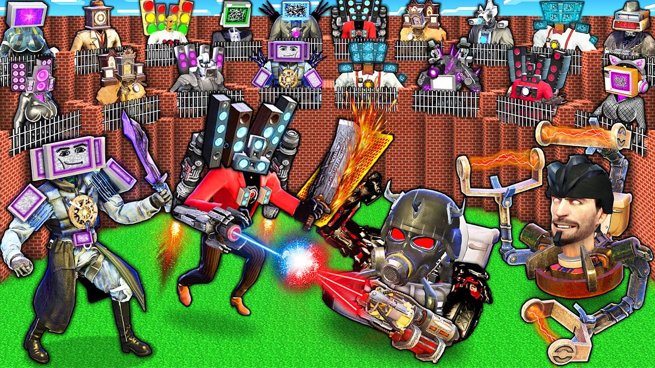 FINAL BATTLE of UPGRADED ASTRO SKIBIDI TOILET vs TV MAN TITAN and TV WOMAN in MINECRAFT animation