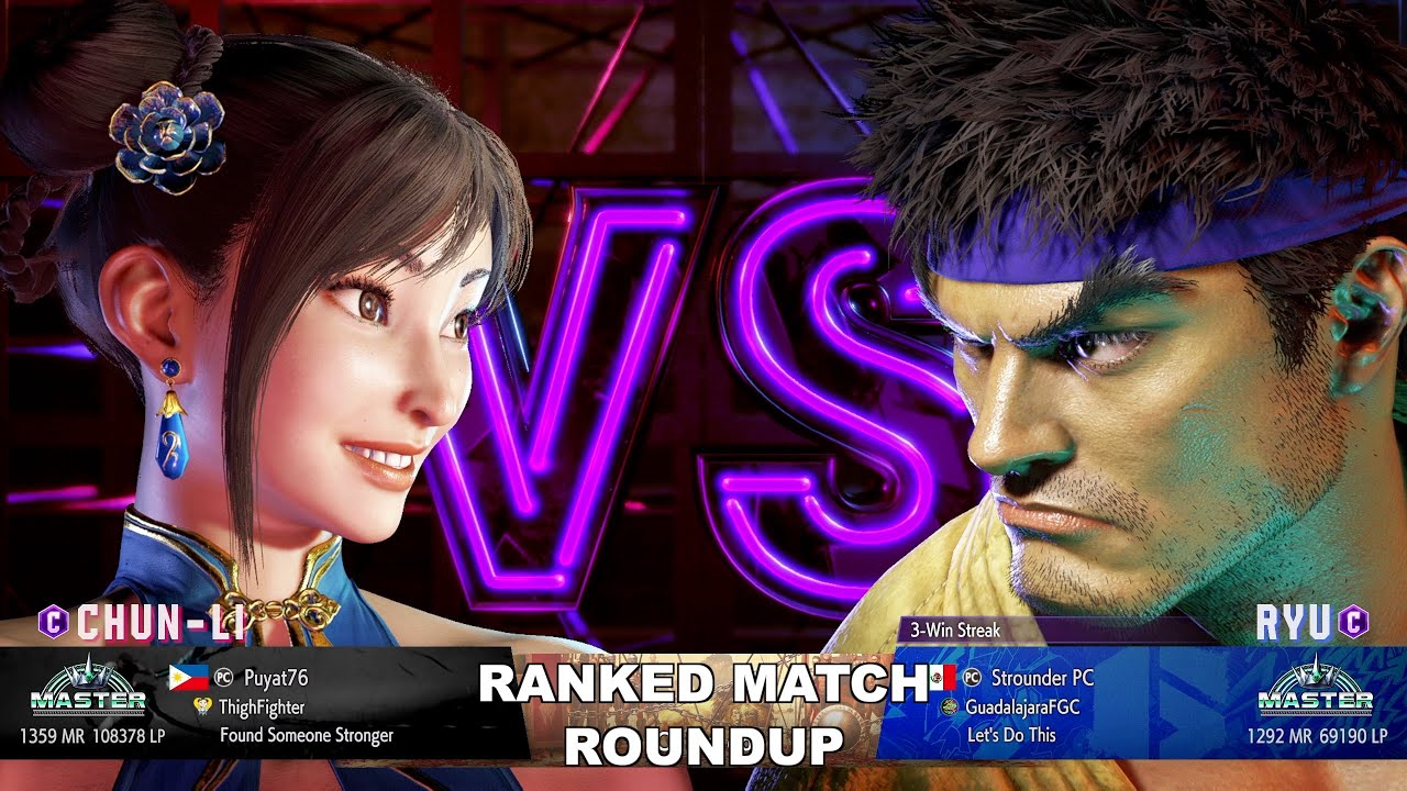 Kuya Kalbo SF6 Ranked Match Roundup. Chun Li Master Rank [Hori Fight Stick]