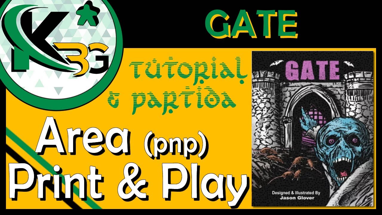 🏰Gate🏰| Reseña, Tutorial & Partida | ✂ Area Print and Play ✂
