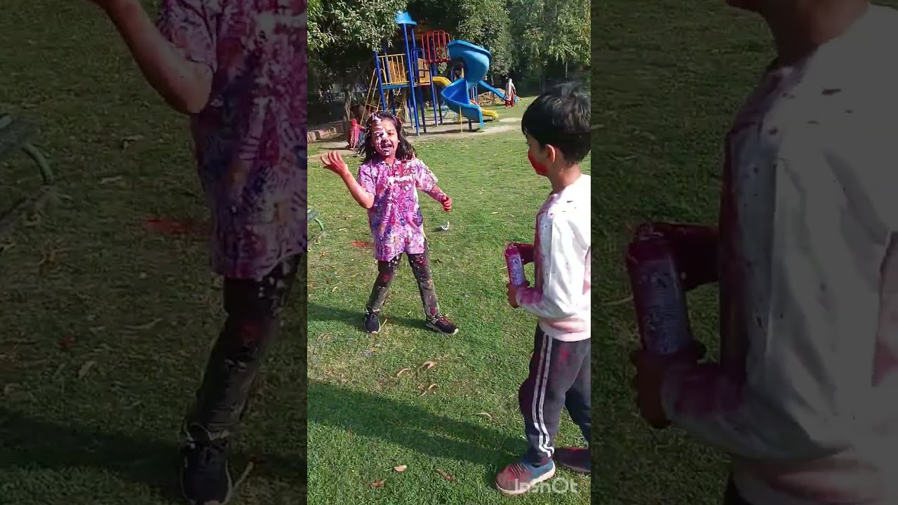 Spread happiness through colours .        #holi 