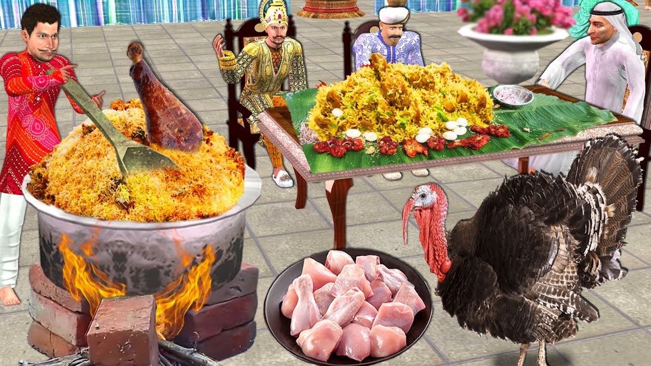 Turkey Chicken Biryani Street Food Hindi Moral Stories Hindi Kahani Bedtime Stories Hindi Stories