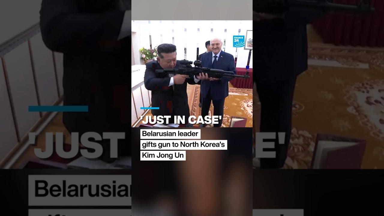 North Korea's Kim Jong Un gifted gun by Belarusian leader &bull; FRANCE 24 English