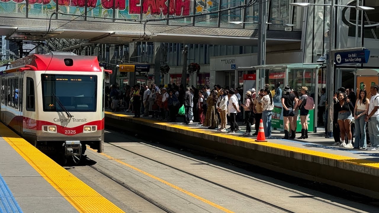 Calgary Stampede 2024|C-Train shutdowns by Calgary Stampeders Alberta Canada 🇨🇦