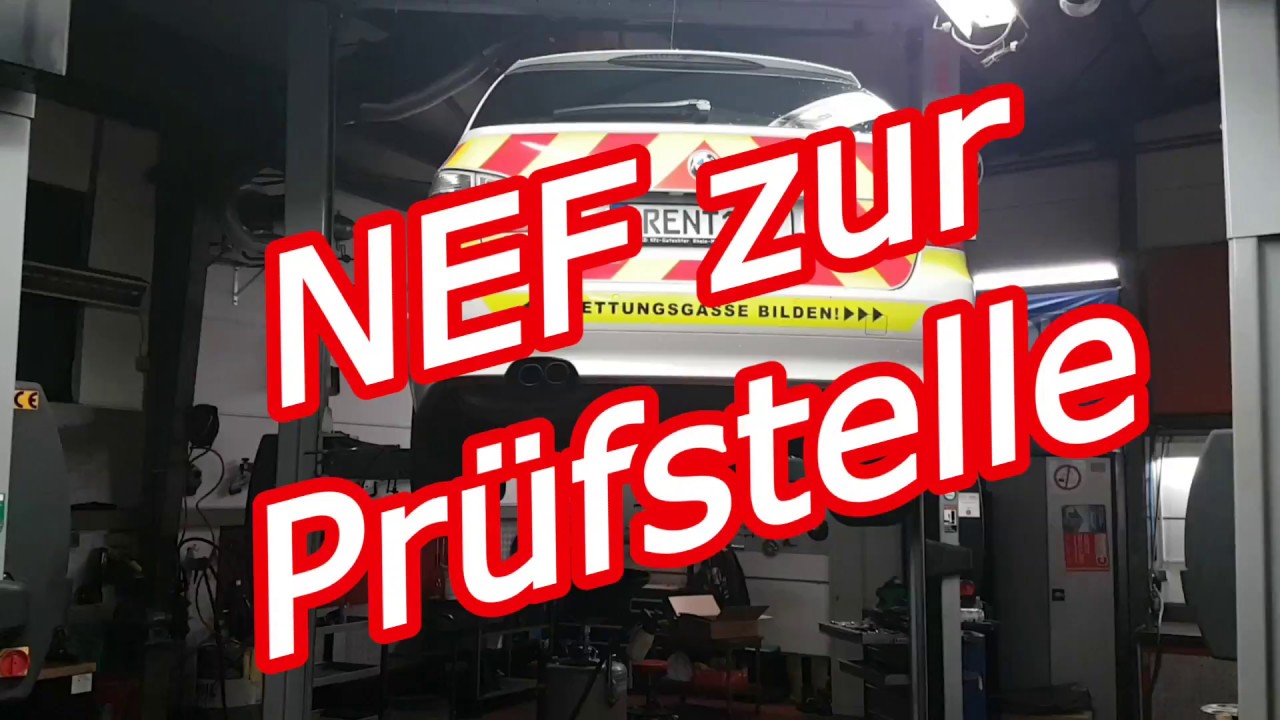 NEF von #itsmarvin zur Pr&uuml;fstelle 🚑🚔