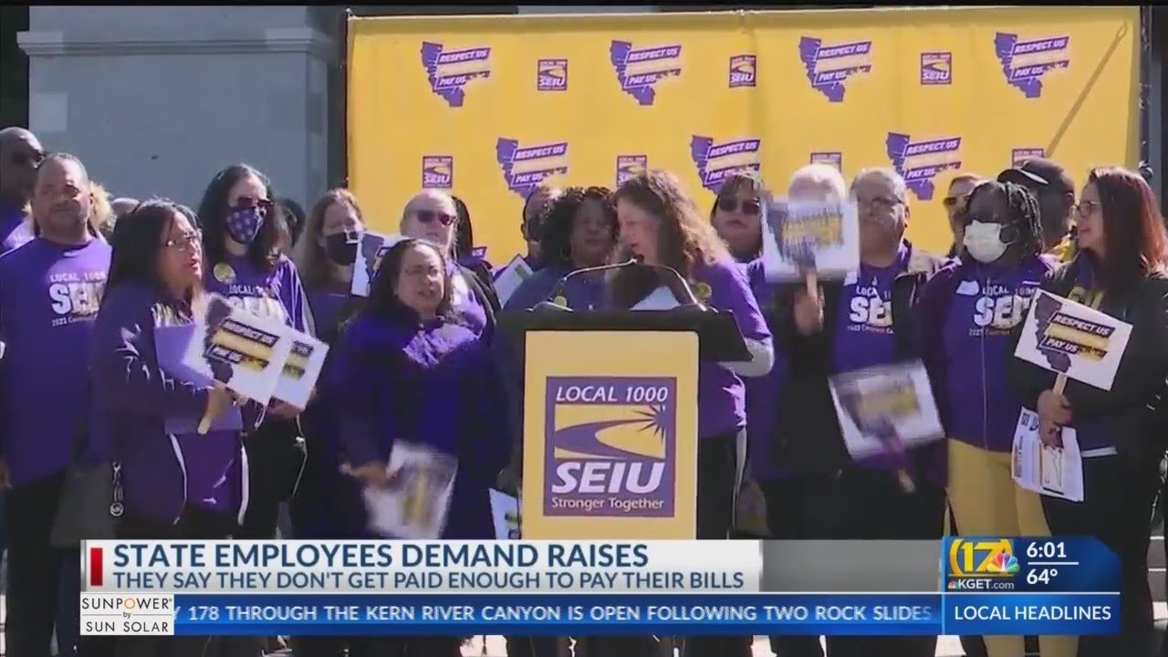 State employees protest and demand higher wages