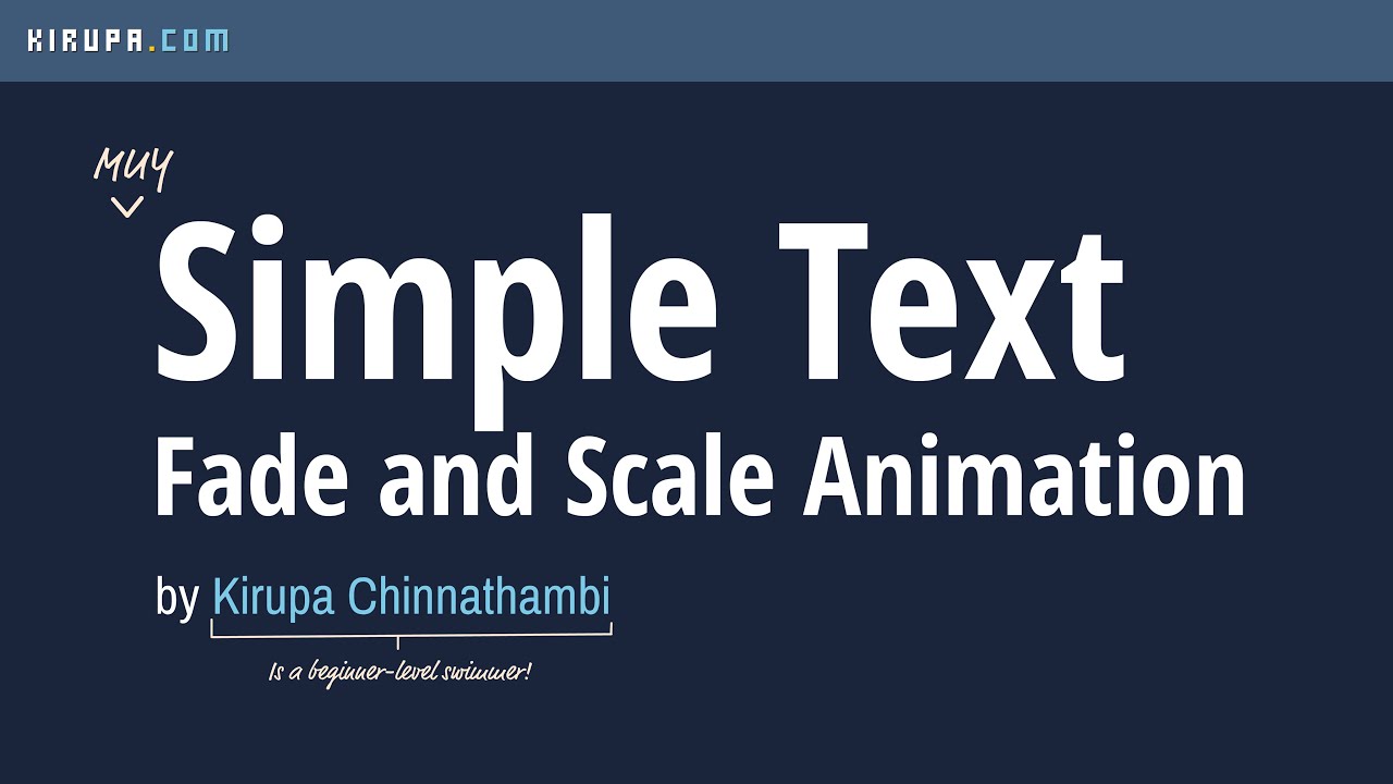 Creating a Text Fade and Scale Animation in CSS