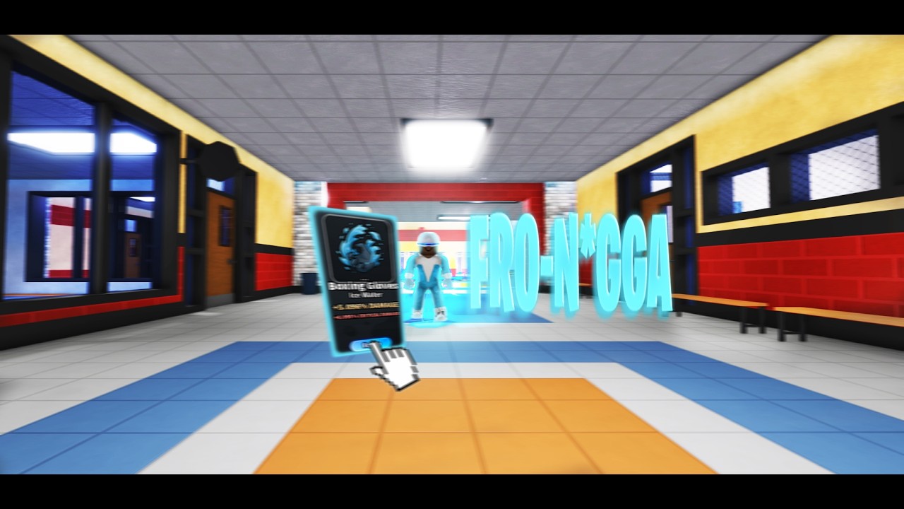I BECAME *FRO-N*GGA* IN ROBLOX FIGHT IN A SCHOOL!