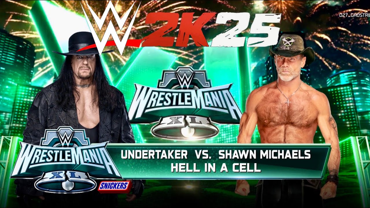 WWE2K25 - UNDERTAKER VS SHAWN MICHAELS | HELL IN A CELL MATCH