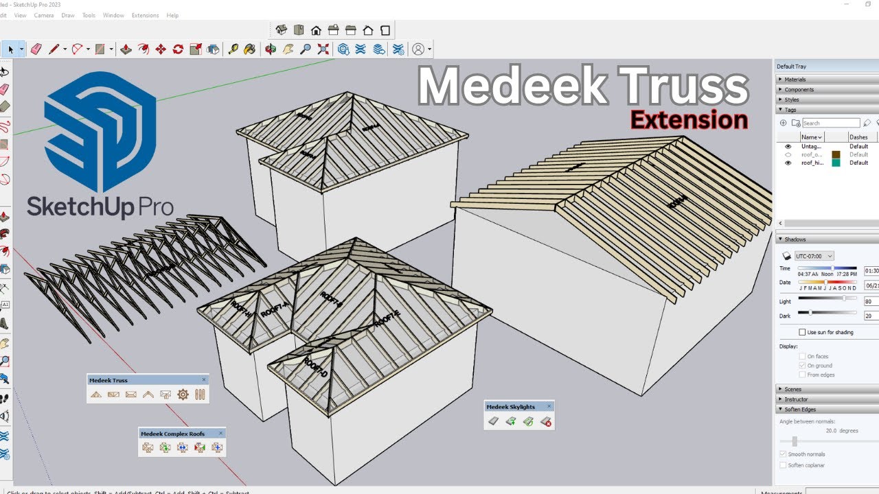 Medeek Truss Extension: SketchUp Made Easy - Tutorial