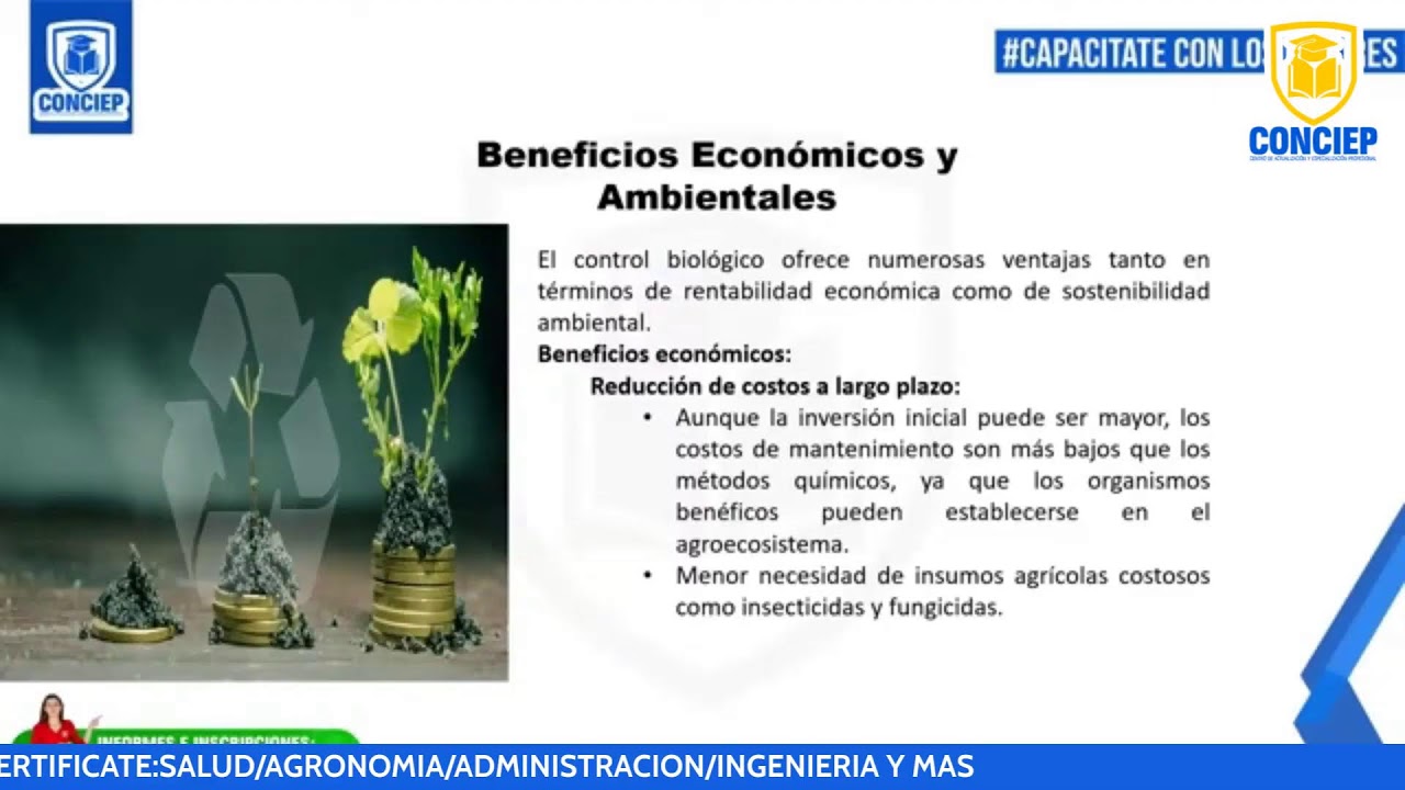 📚𝗖𝗨𝗥𝗦𝗢:CONTROL BIOLÓGICO DE PLAGAS EN CULTIVOS DE CAFÉ, CACAO, PLÁTANO, CITRICOS Y PIÑA📚