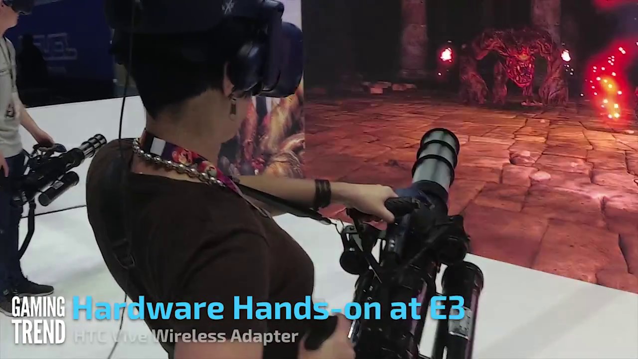 HTC Vive Wireless Adapter - E3 2018 Hands On Preview [Gaming Trend]