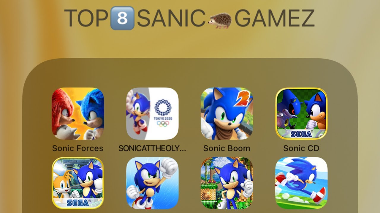My TOP 8 Sonic Gamez: Sonic Forces,Sonic Dash 2: Sonic Boom,Sonic CD,Sonic the Hedgehog 4 Episode 2