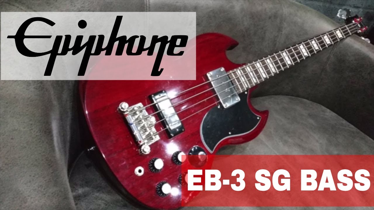Epiphone EB-3 SG Bass Guitar Cherry Red Review