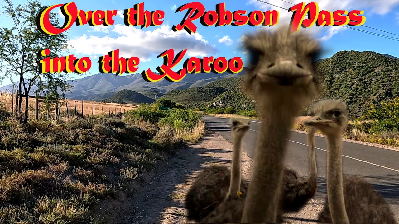 Driving in the Klein Karoo to the top of the Swartberg Mountains