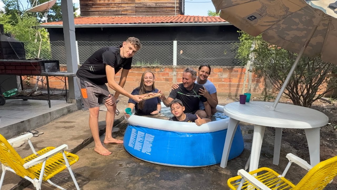 Dia de muito TRABALHO no RANCHO e no fim do dia descanso merecido com minha família.