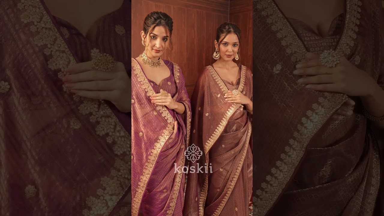 ✨ Draped in Glam, Wrapped in Festivity ✨When tradition meets shimmer,  moments become a spotlight.
