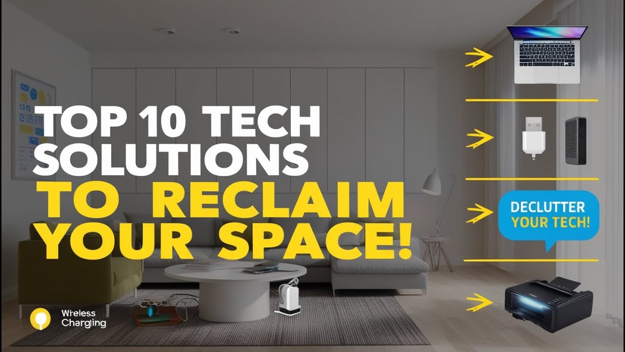 10 Tech Solutions to Save Space and Organize Your Living Area  //Abir STA