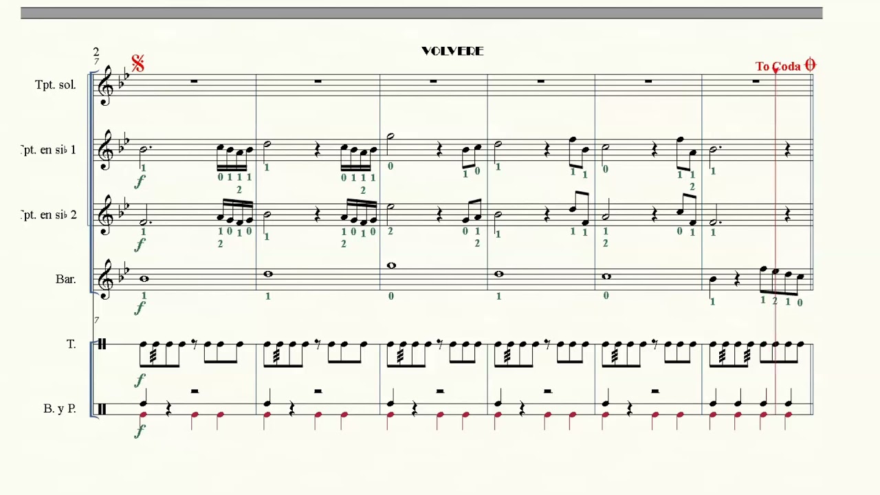 Volvere - Balada (Partitura en la descripción)